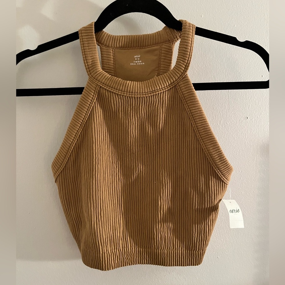 Aerie Superchill Seamless High Neck Bra Top - Picture 3 of 6